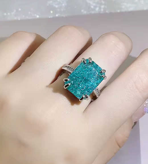 Anillo Tourmaline Aqua