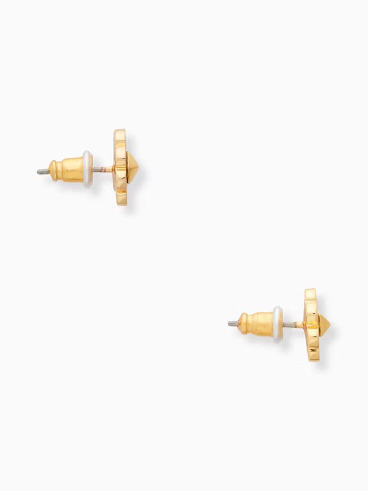 Spade Enamel Studs - Black