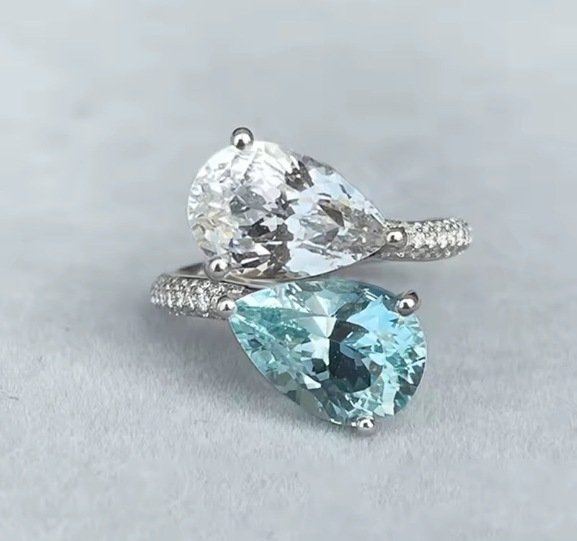 Anillo Aquamarine plata 925