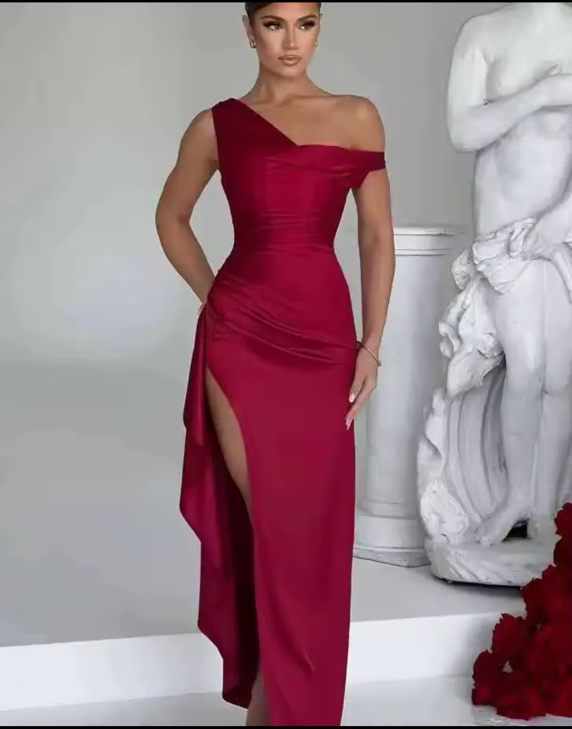 Burgundy Dress