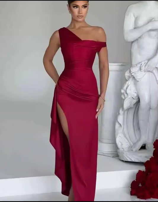 Burgundy Dress